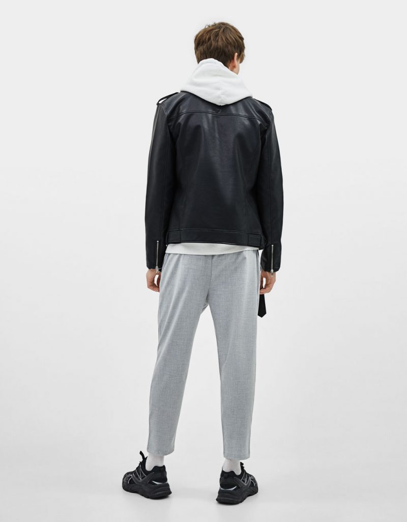 Faux leather biker jacket 3