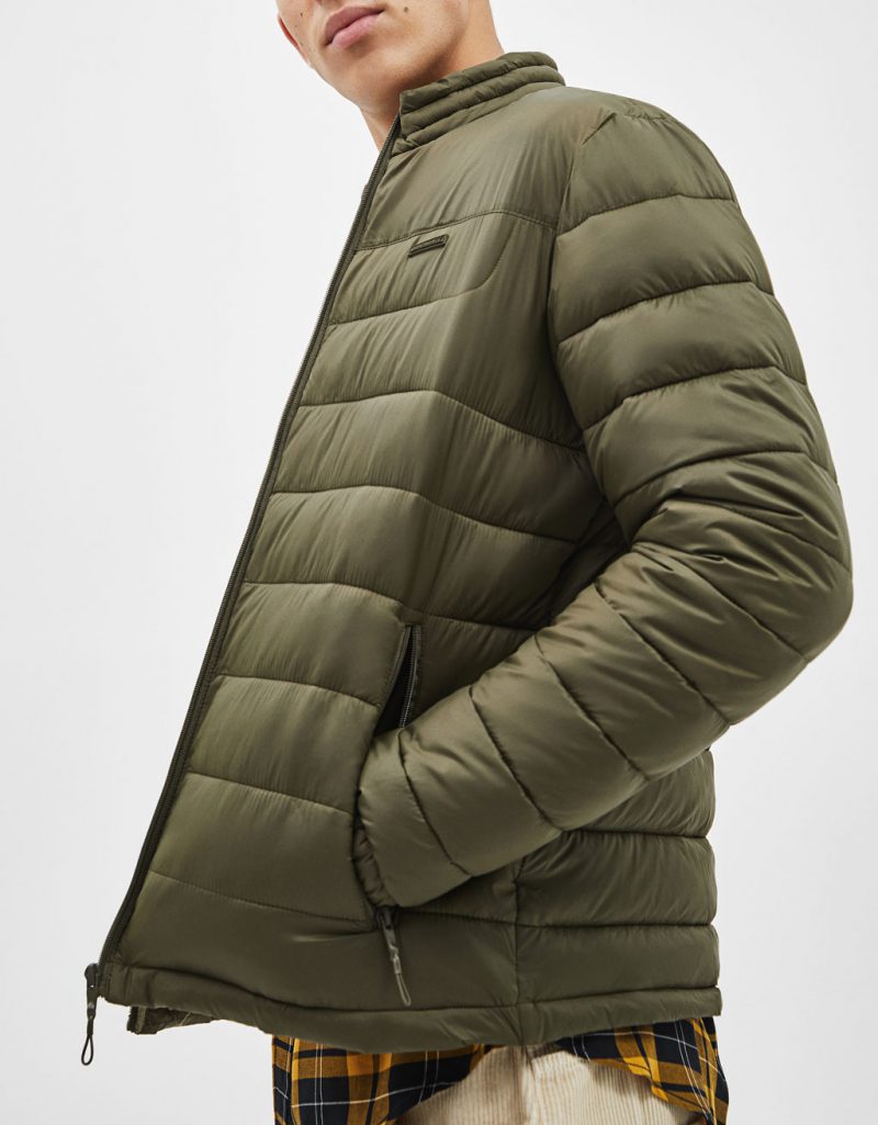 Khaki puffer jacket 5