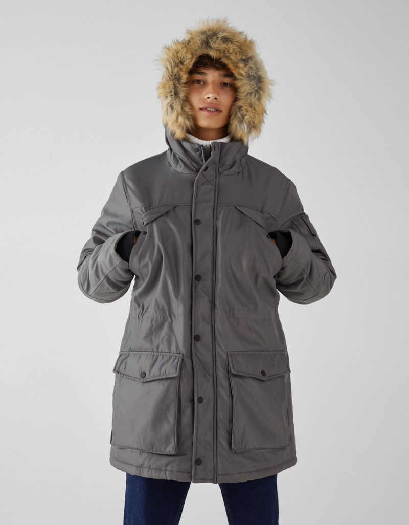 Parka with hood 2